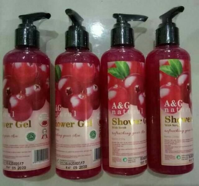 Cranberry A&amp;G / Ellemore satuan Hand body Lotion, Sabun Mandi Cair Shower Gel, Scrub , Body Butter