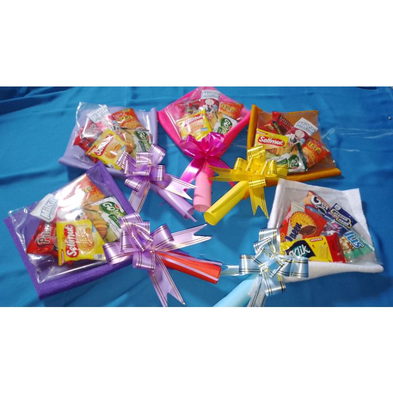 

Buket snack Souvenir Ulang tahun Ekonomis + Ucapan | Bucket snack |