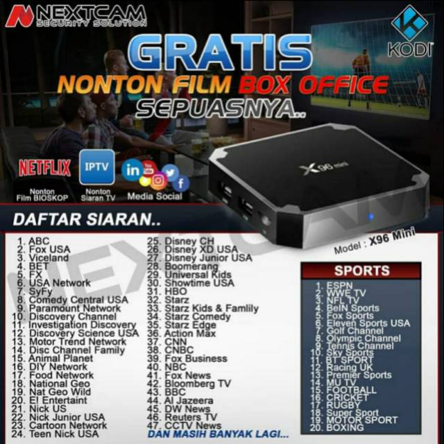 TV BOX X96 MINI 4K / ANDROID BOX