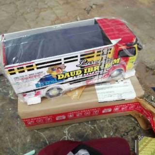 Miniatur Truk Oleng Kayu Canter New Tawakal 2 Canter 