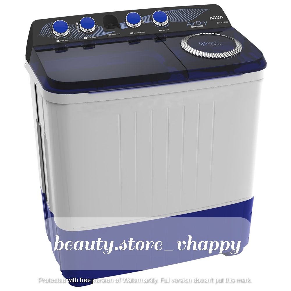 Mesin Cuci 2 Tabung AQUA QW 1050 XT 10 KG Air Dry Function Khusus Jawabarat Jabodetabek (Kota Bandung dan Cimahi Bisa COD)