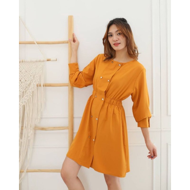 NADIA DRESS - DRESS WANITA TANGAN PANJANG