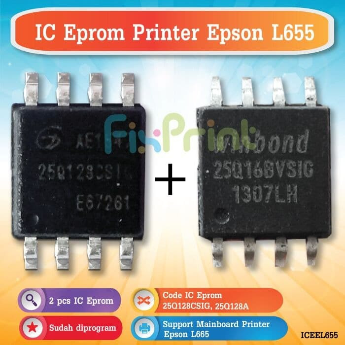 IC Eprom Eeprom Epson L655 Resetter Counter IC Mainboard Printer L655 FSB1542