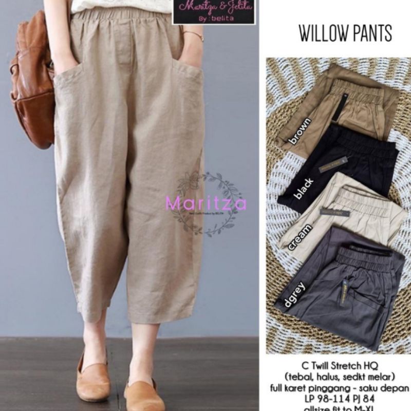 WILLOW PANTS (CELANA BAGGY KULOT) BY MARITZA