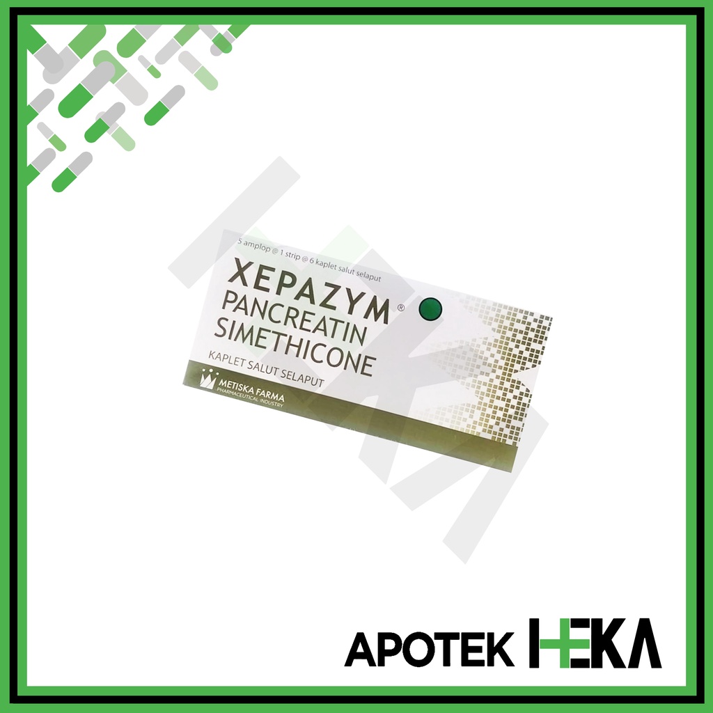 Xepazym Kaplet Strip isi 6 - Obat Perut Kembung Akibat Asam Lambung (SEMARANG)