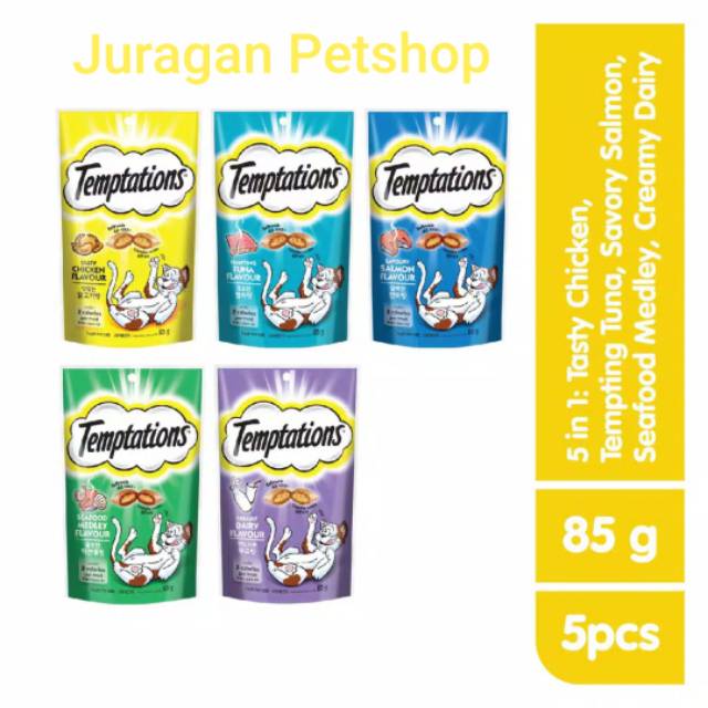 temptations snack kucing
