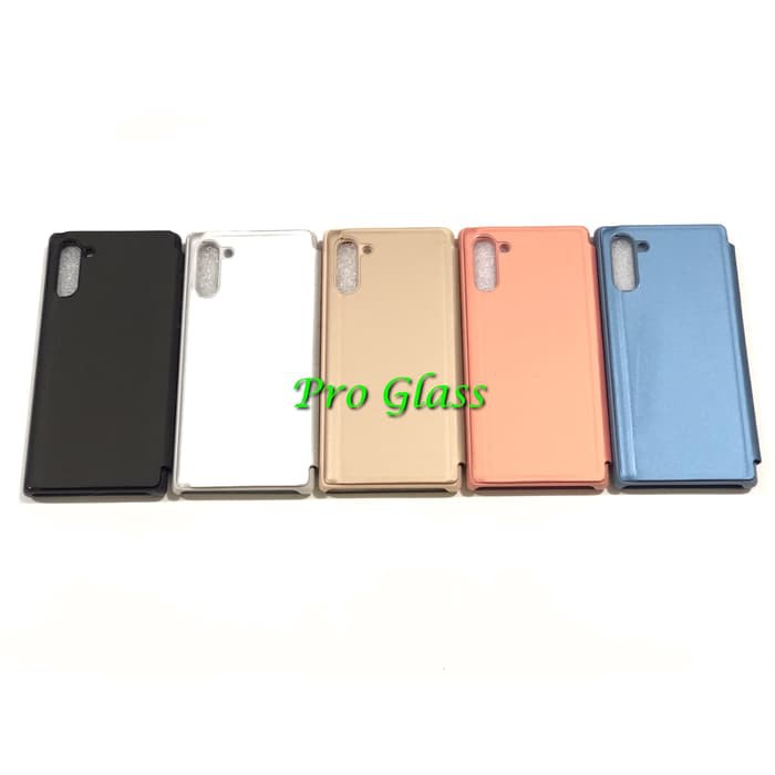 Samsung Note 10 / Samsung Note 10+ Clear View Mirror Standing Flip Cover Case Premium