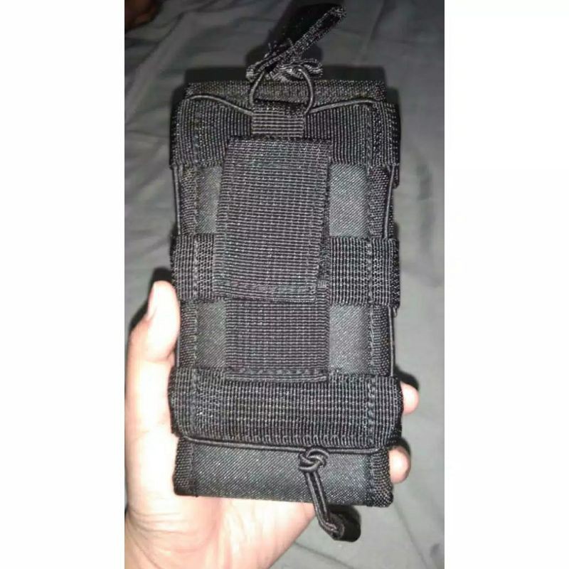 Sarung Hp tactical / Wadah Magazine Desain terbaru warna Hitam