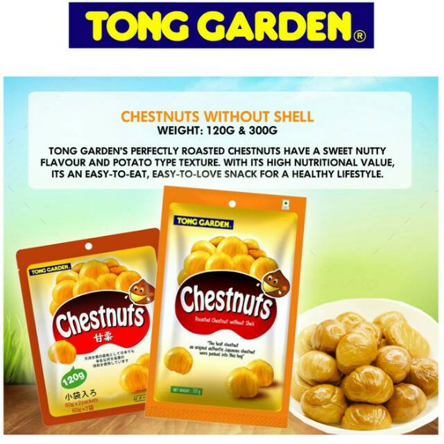 

Tong Garden Chesnuts 120g / Organic Chesnuts / Lakci Kupas / Lakchi / Peeled Chesnuts 120g