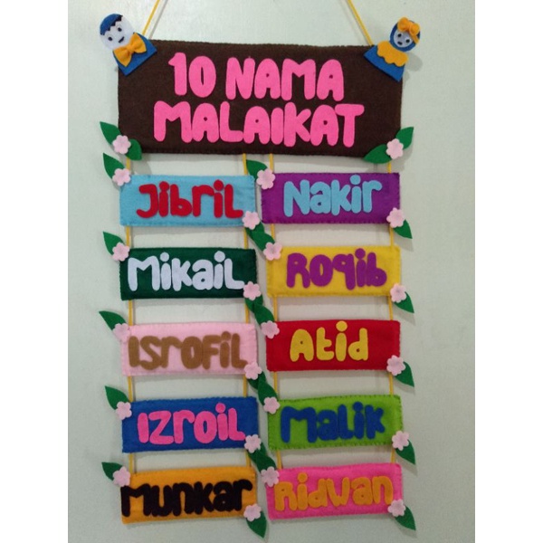 gantungan nama malaikat