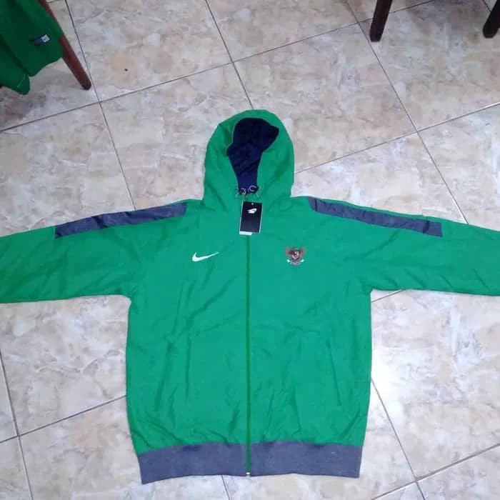 PROMO Jaket Timnas Indonesia Waterproof Parasut Anti air
