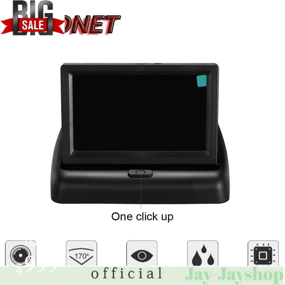 AUTONET Monitor Parkir Mobil Foldable Rear View TFT LCD 4.3 Inch AU43