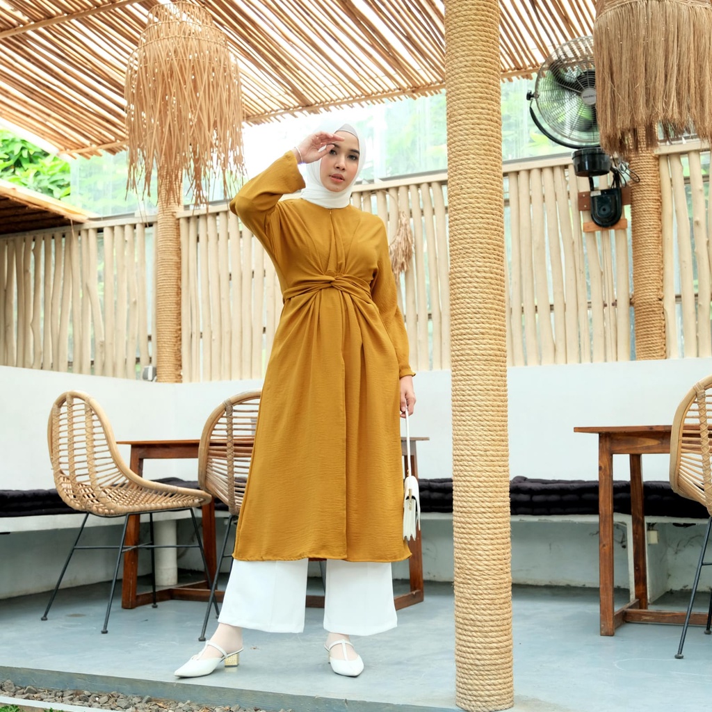 KHEVA MIDI DRESS / ATASAN WANITA