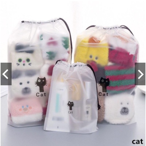 Travel Pouch Organizer Serbaguna / Tas Serut Kosmetik Motif / Travel Organizer