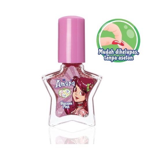 Amara Nail Polish Kutek Anak Lip Cream Lipstick Makeup Anak Aman BPOM | Purbasari