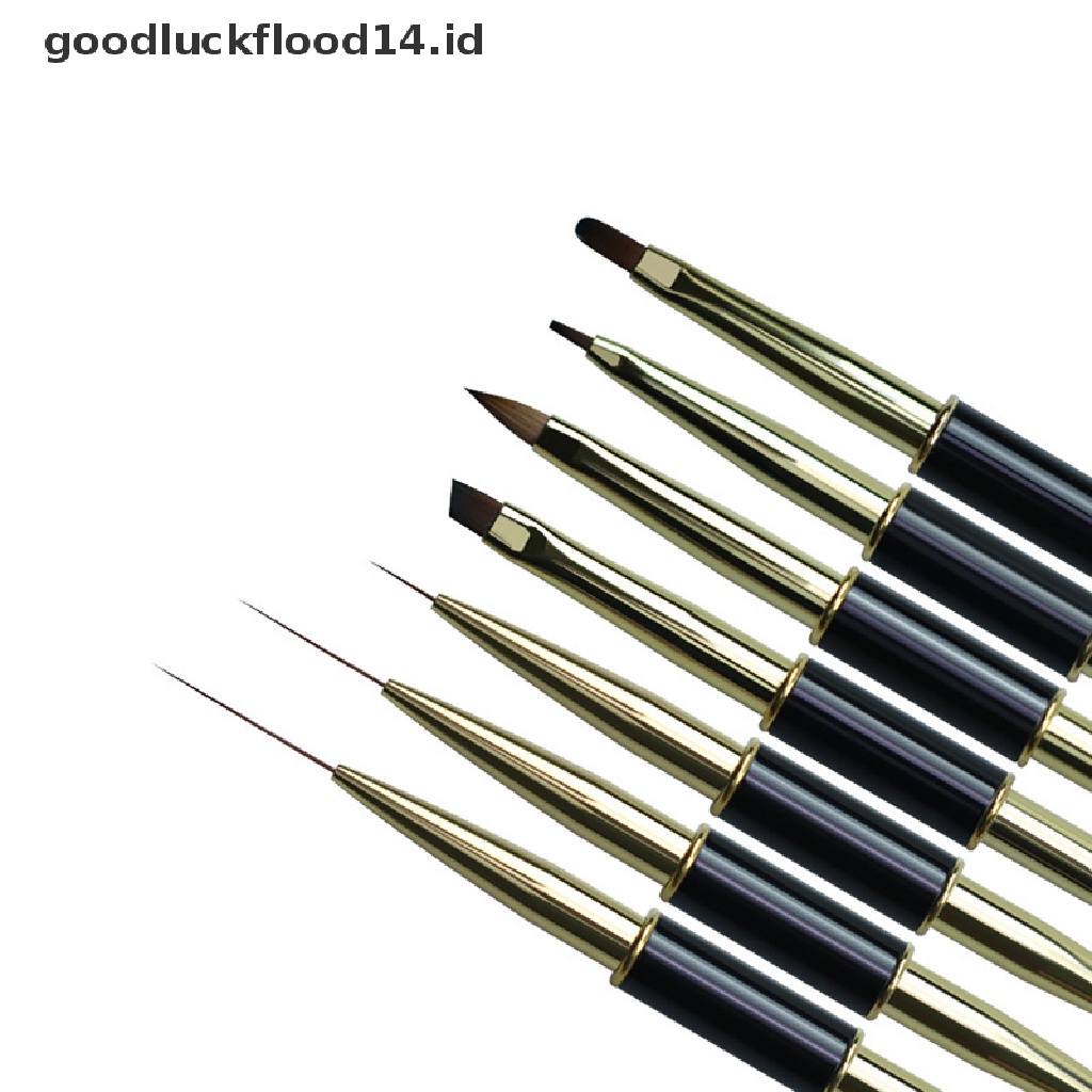 [OOID] 1pcs Double Head Nail Art Liquid Brush Nail Extension Builder Acrylic UV Gel Pen ID