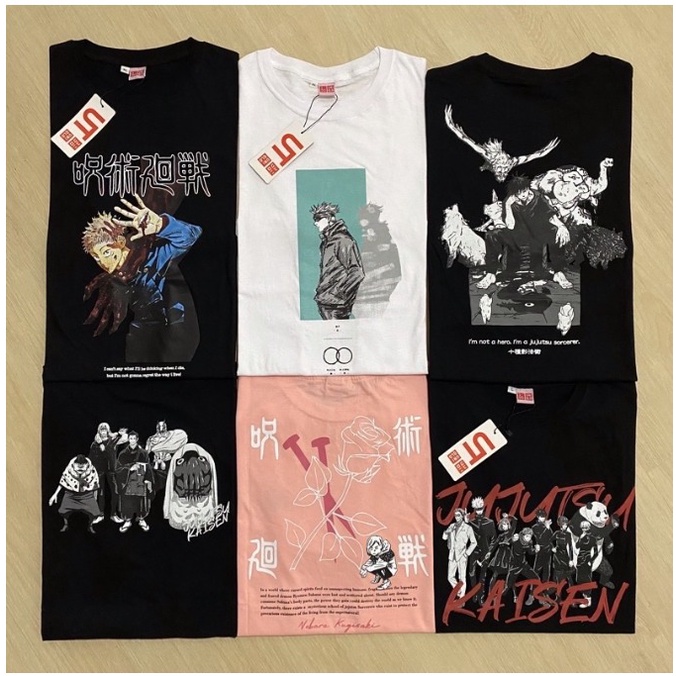 KAOS UNIQLO JUJUTSU KAISEN - ITADORI YUJI BAJU UNIQLO