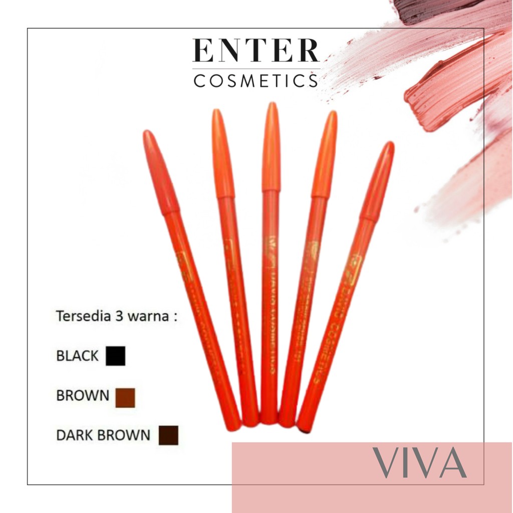 VIVA Cosmetics Queen Eye Brow Eyebrow Pencil / Pensil Alis 1.3g