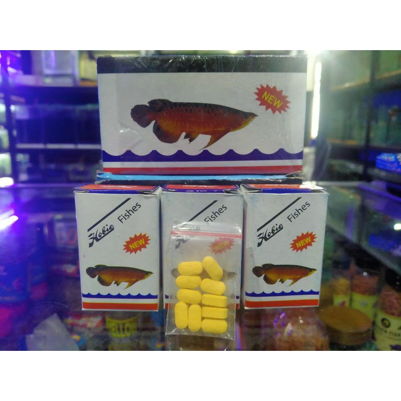 Obat Vitamin Arwana Fish Hobies / Anti Stres Tambah nafsu maka.