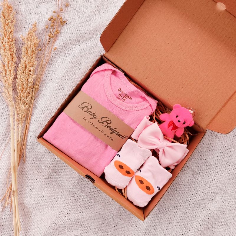 Hampers bayi / kado bayi /gift box-Baby kode 12 pink