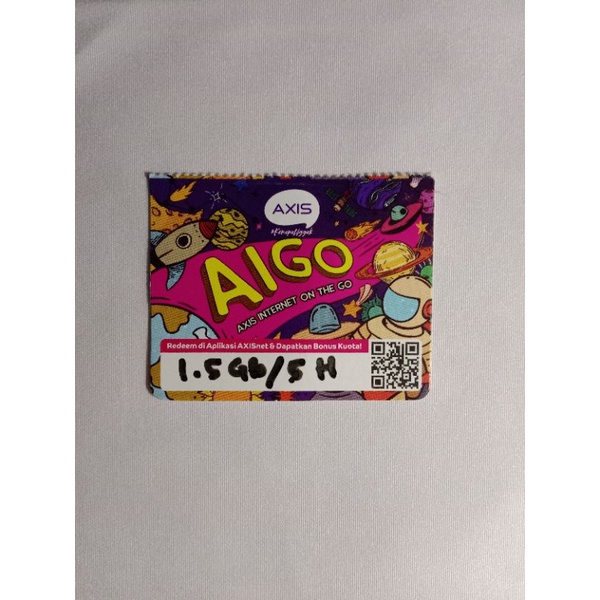 Vocher Axis AIGO 1,5Gb 5hari