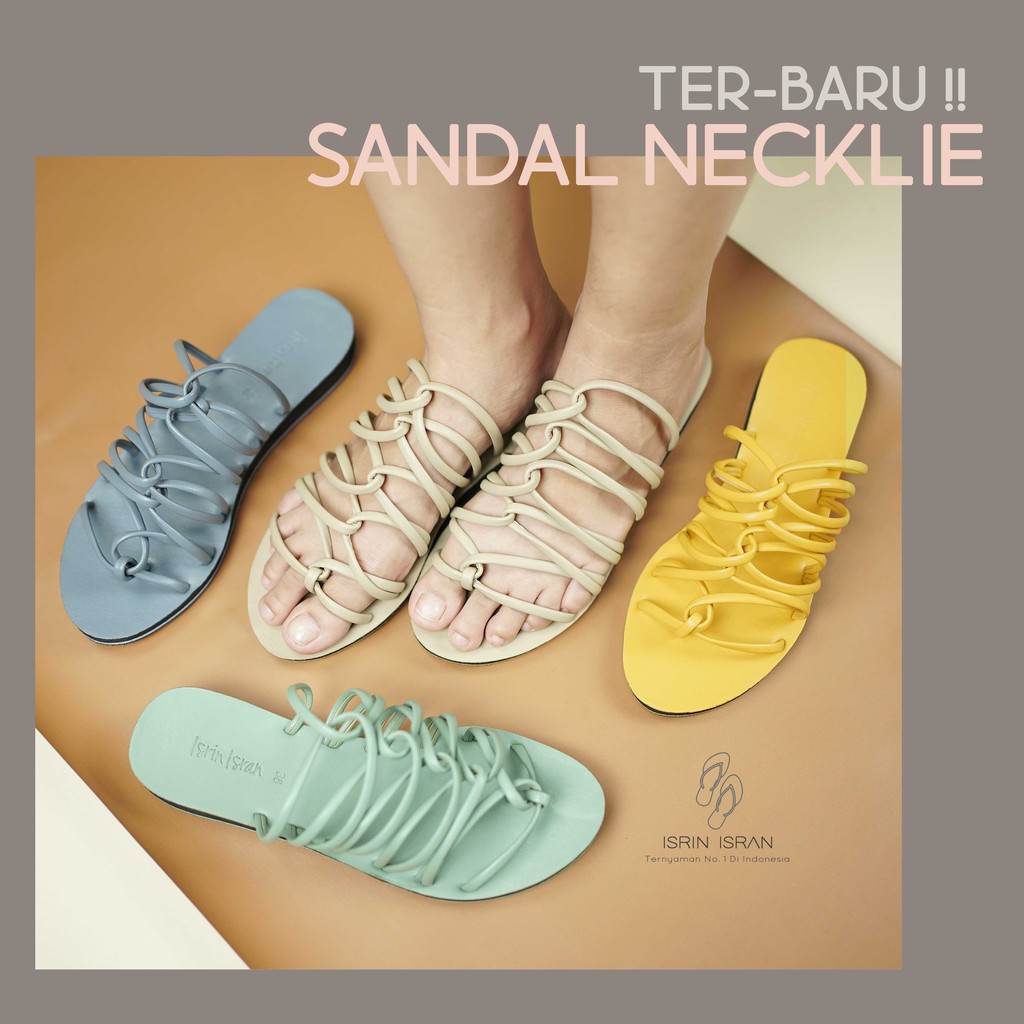 ( NECKLIE ) Sandal Wanita ISRIN ISRAN Lucu Murah-1