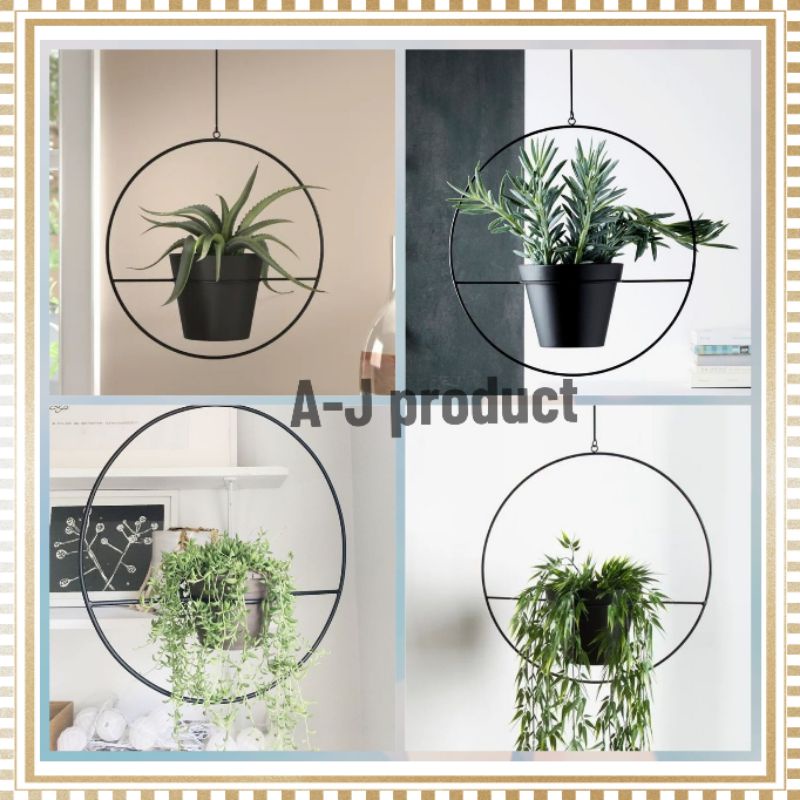 Rak pot bunga gantung modern diameter pot 14 cm, Rak pot bunga gantung minimalis