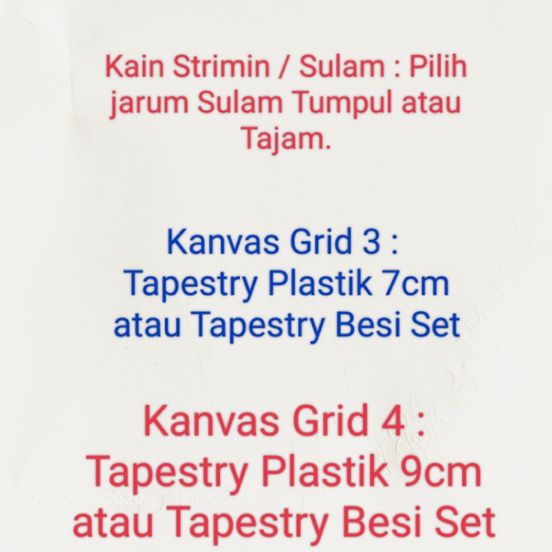 Jarum Tapestry / Jarum Sulam / Jarum Rajut Tajam