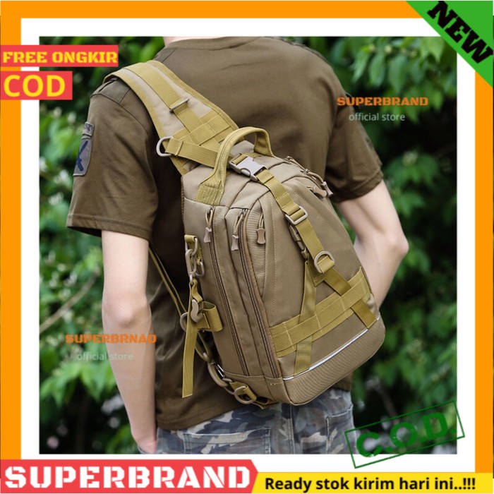 Tas Selempang Slingbag Tactical Army Premium Tas Murah Kekinian Terbaru Cowok Import SM340