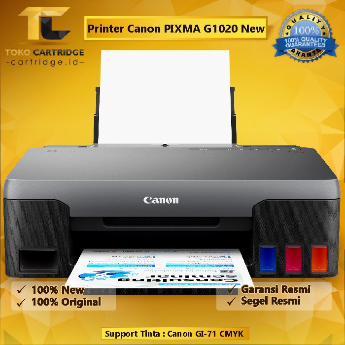 Printer Canon PIXMA Ink Efficient G1020 New Original Penerus Ink Tank G1000 G1010 with GI-71 GI 71