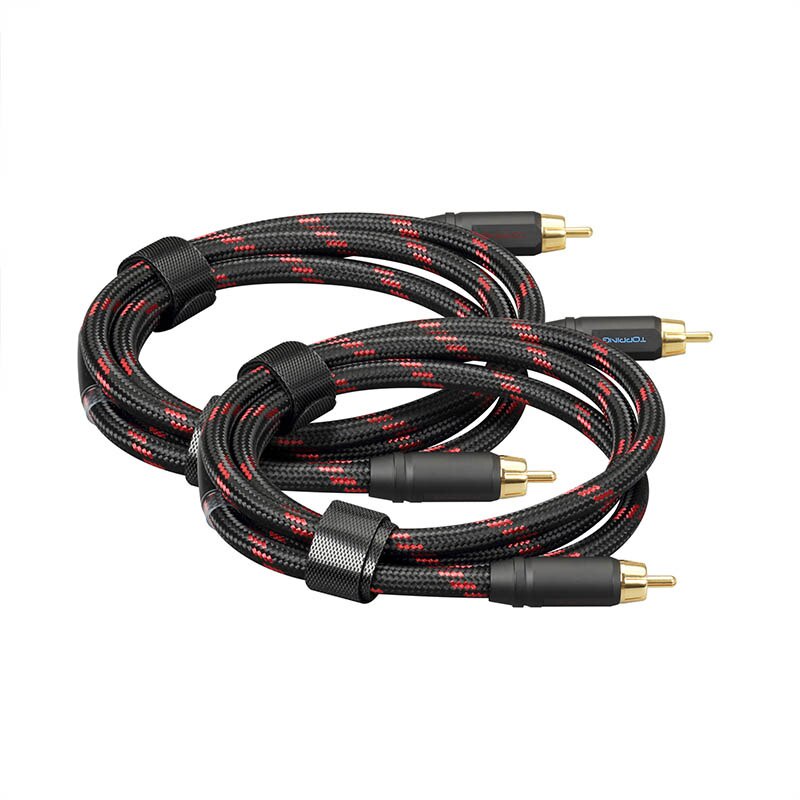 TOPPING TCR2 RCA Cable 6N Single Crystal Copper Gold-Plated RCA Professional Audio Cable