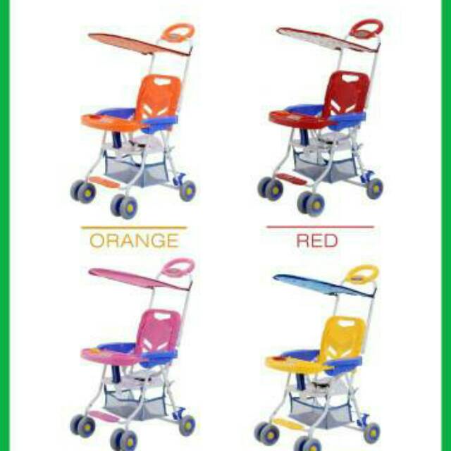 FAMILY Baby Chair Stroller FC 8298 Ic Music Kanopi Kursi Meja Makan Bayi