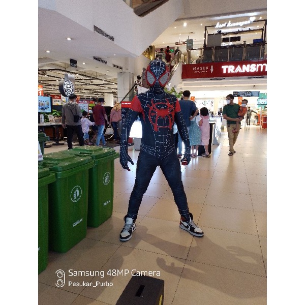 Kostum Spiderman Miles Morales Dewasa