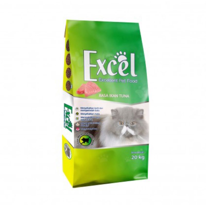 Ekspedisi Excel cat food 20kg ayam tuna