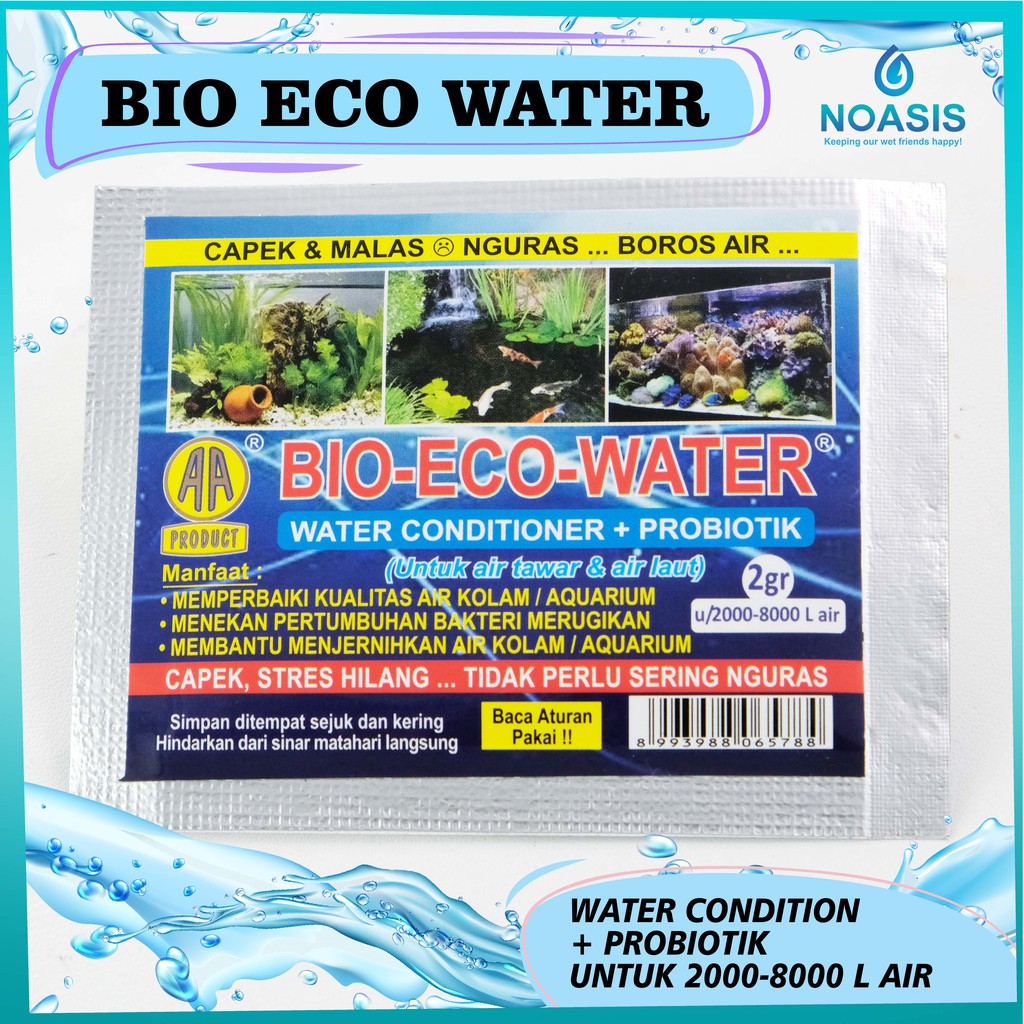 PROBIOTIK BIO ECO WATER 2 GRM PENJERNIH AIR KOLAM AQUARIUM BENING 2GRM