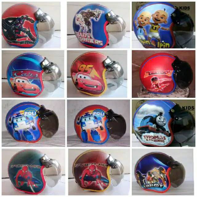 HELM BOGO TANGGUNG 7-11th  / frozen / hello kity / thomas / doraemon / LOL  / poli