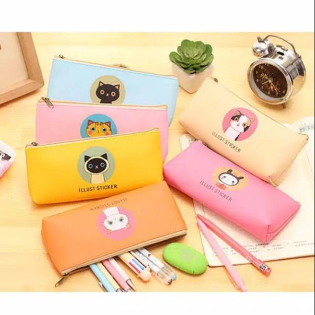 

Tempat Pensil/Tepak Pensil/Kotak Pensil Warna Warni/Pouch Kosmetik/Tempat Kotak Kosmetik Make Up