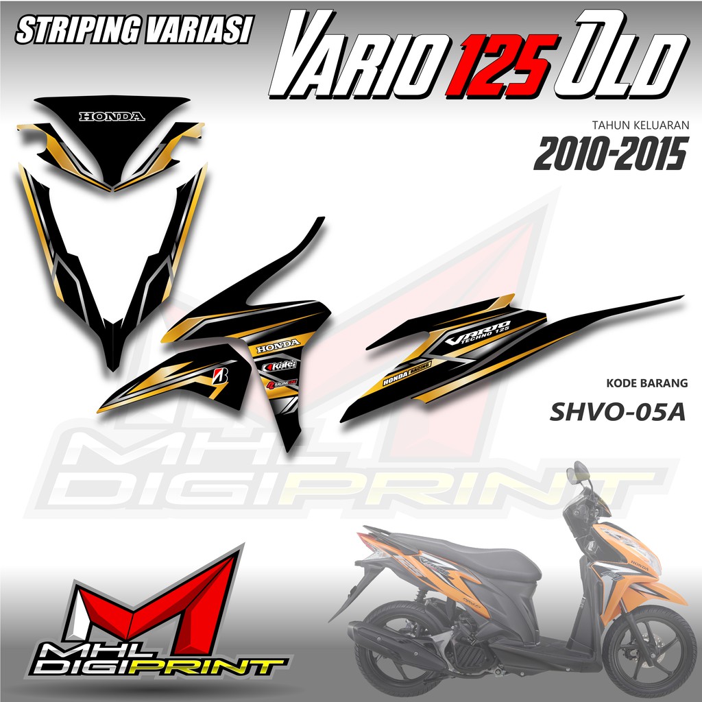 STIKER STRIPING VARIO 125 OLD - STIKER VARIO TECHNO 125 - SHVO 05