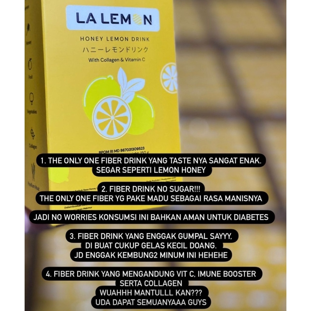 LALEMON HONEY LEMON DRINK | KIWEE VEGAN FIBER DRINK By Susan Barbie