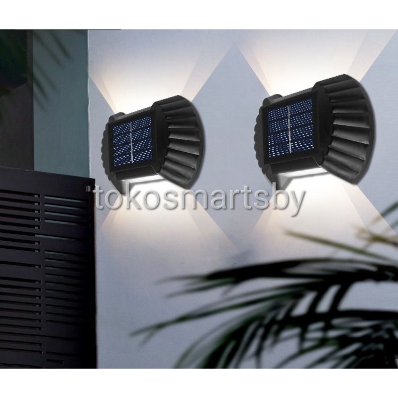 Lampu Dinding Solar Tenaga Surya 2 Arah NEW / Solar Energy Wall Lamp Type JJ 01