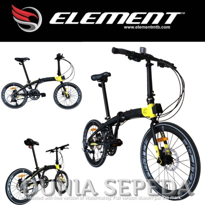 SEPEDA LIPAT 20 ELEMENT ECOSMO Z9 B2W BIKE TO WORK 451 2X9SP HYDRAULIC