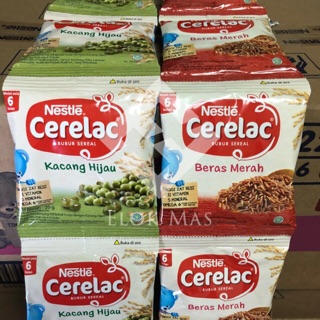 Nestle CERELAC Beras Merah / Kacang Hijau per RENCENG (8 sachet x 20gr) / Bubur Sereal Bayi ...