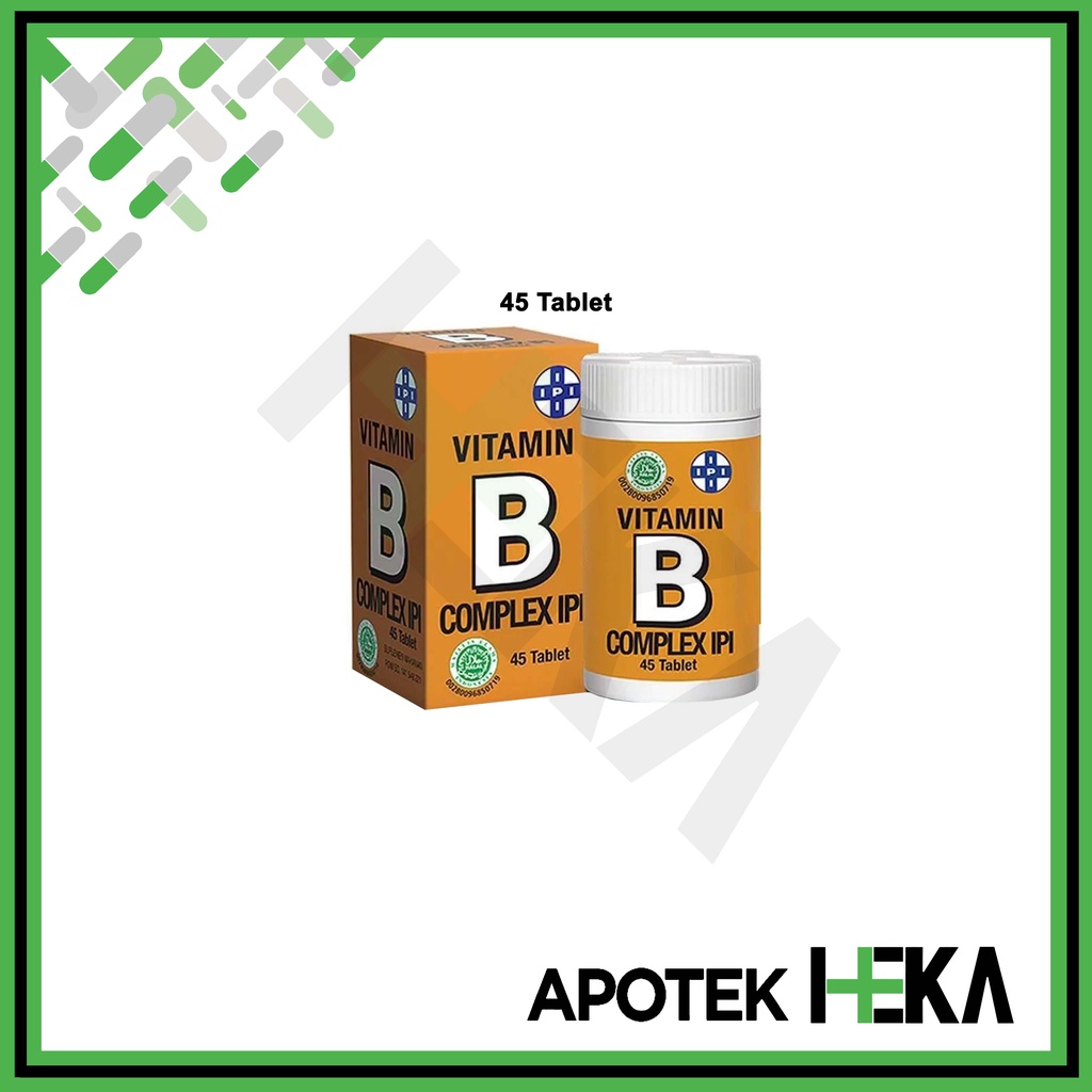 Vitamin B Complex IPI Botol Isi 45 / 90 Tablet Coklat (SEMARANG)