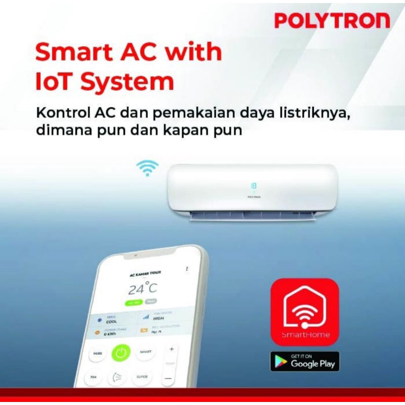 AC POLYTRON 1 PK PAC 09VZ NUEVA ICE + INSTALASI PEMASANGAN