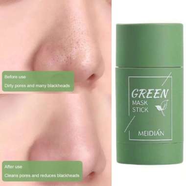 GREEN STICK MASK MEIDIAN ORIGINAL 100% MASKER WAJAH GREEN TEA PEMBERSIH KOMEDO HIDUNG &amp; WAJAH