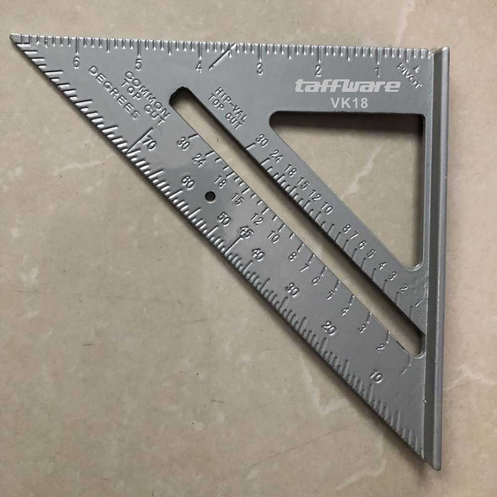 TD - CEA Taffware Penggaris Siku Mistar Triangle Ruler Aluminium - VK18