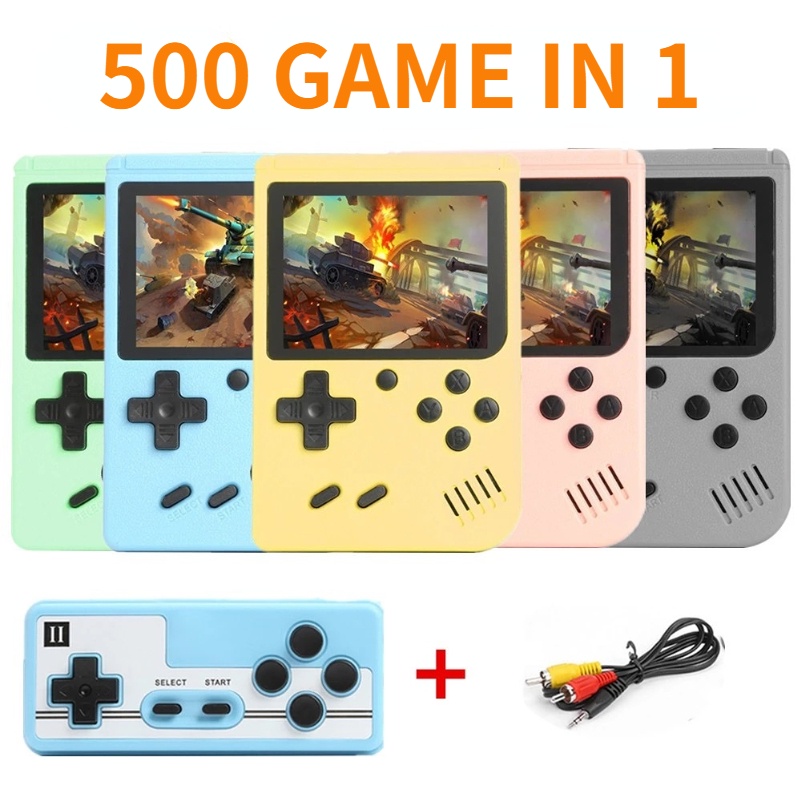 Gameboy Retro 500 in 1 Games Mini Portabel SUPRIME Red Series Console Games 1 PLAYER / 2 PLAYER