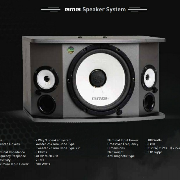 SPEAKER BMB CS 455 R 10 INCH GARANSI RESMI 1 PCS