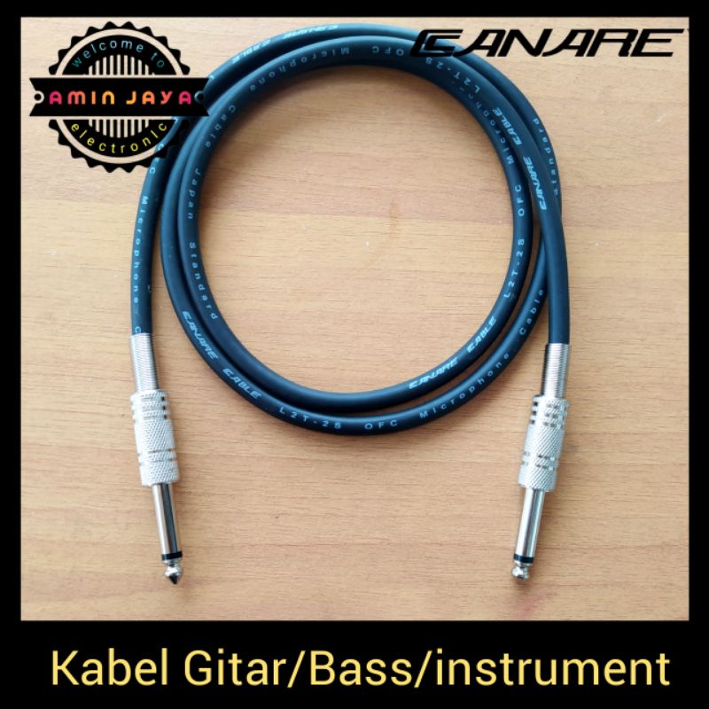 Termurah kabel gitar bass jack akai mono 6,5 kabel canare