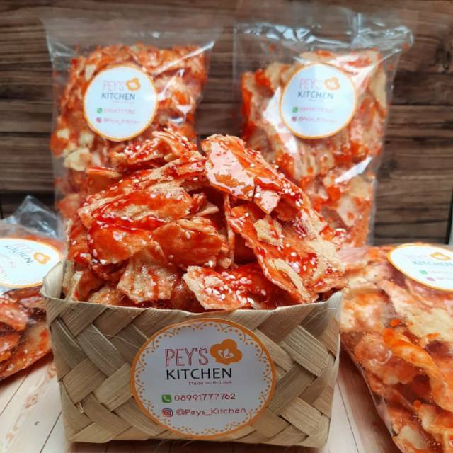 

Keripik OPAK BALADO WIJEN spesial Peys Kitchen